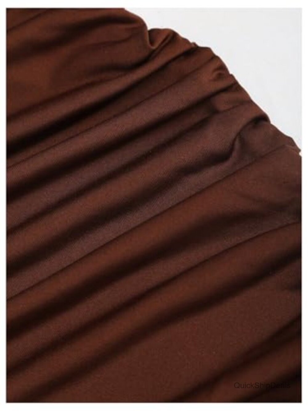 V Neck Draped Mini Dress Ruched Sleeveless Bodycon Party Cocktail Dress - Picture 5 of 5